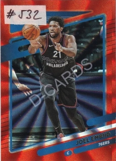 2021-22 Donruss Holo Orange Laser #1 Joel Embiid