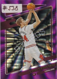 2021-22 Donruss Holo Purple Laser #149 Lauri Markkanen (Limit 78/99)