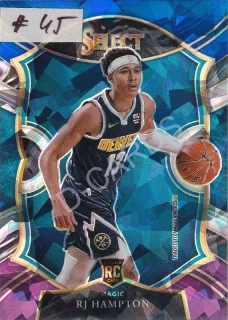 2020-21 Select Prizms Blue White Purple Ice #84 RJ Hampton RC