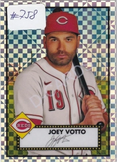 2021 Topps Chrome Platinum Anniversary X-fractors #187 Joey Votto