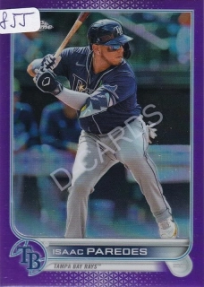 2022 Topps Chrome Update Purple Refractors #USC193 Isaac Paredes