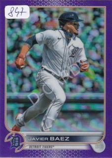 2022 Topps Chrome Update Purple Refractors #USC89 Javier Baez