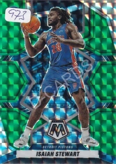 2021-22 Panini Mosaic Mosaic Green #71 Isaiah Stewart