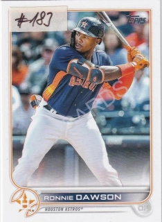 2022 Topps #231 Ronnie Dawson RC