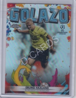 2021-22 Topps Chrome UEFA Champions League Golazo #G1 Erling Haaland