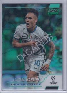 2021-22 Stadium Club Chrome UEFA Champions League Aqua Green Electric Charge #10 Lautaro Martinez (Limit 180/199)