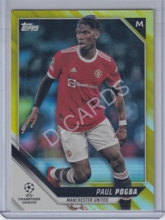 2021-22 Topps UEFA Champions League Yellow Foil #66 Paul Pogba (Limit 125/250)