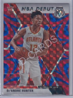 2019-20 Panini Mosaic Mosaic Blue Reactive #266 De'Andre Hunter RC