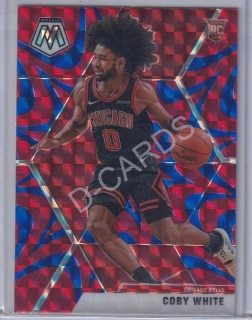 2019-20 Panini Mosaic Mosaic Blue Reactive #211 Coby White RC