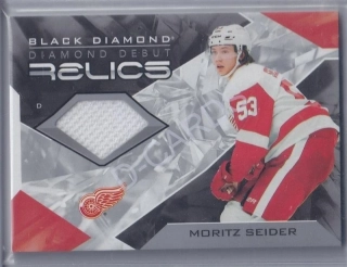 2021-22 Black Diamond Diamond Debut Relics #DDMS Moritz Seider RC
