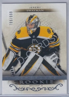 2021-22 Artifacts #163 Jeremy Swayman RC (Limit 799/999)