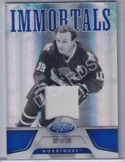 2011-12 Certified Mirror Blue Materials #166 Guy Lafleur (Limit 07/49)