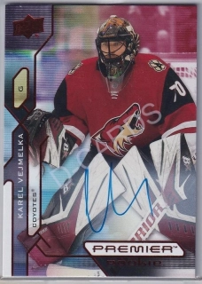 2021-22 Upper Deck Premier Autographs #140 Karel Vejmelka RC