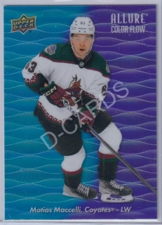 2023-24 Upper Deck Allure Color Flow Blue Purple #CF25 Matias Maccelli