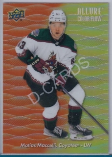 2023-24 Upper Deck Allure Color Flow Orange Yellow #CF25 Matias Maccelli