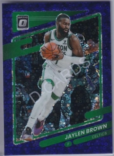2021-22 Donruss Optic Fast Break Purple #19 Jaylen Brown (Limit 41/95)