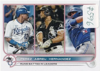 2022 Topps #202 Salvador Perez/Jose Abreu/Teoscar Hernandez LL