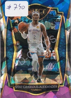 2020-21 Select Prizms Blue White Purple Ice #119 Shai Gilgeous-Alexander