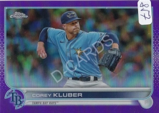 2022 Topps Chrome Update Purple Refractors #USC197 Corey Kluber