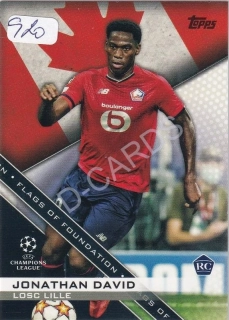 2021-22 Topps UEFA Champions League Flags of Foundation #FF13 Jonathan David RC