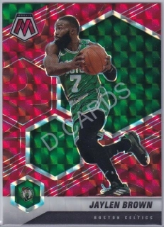 2020-21 Panini Mosaic Mosaic Reactive Red #155 Jaylen Brown