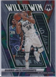 2020-21 Panini Mosaic Will to Win #15 Giannis Antetokounmpo