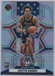 2021-22 Panini Mosaic Silver #257 Scottie Barnes Nat. Pride RC