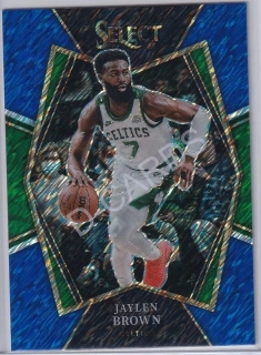 2021-22 Select Prizms Blue Shimmer #162 Jaylen Brown