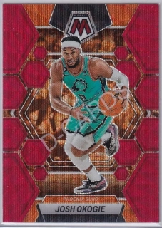2022-23 Panini Mosaic Mosaic Red Wave #180 Josh Okogie