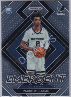 2021-22 Panini Prizm Emergent #20 Ziaire Williams RC