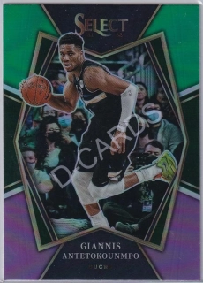 2021-22 Select Prizms Green White Purple #140 Giannis Antetokounmpo