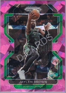 2021-22 Panini Prizm Prizms Pink Ice #97 Jaylen Brown