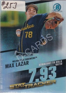 2020 Bowman Chrome Stat Track #ST5 Max Lazar