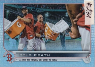 2022 Topps Rainbow Foil #229 Double Bath/Xander Bogaerts/Christian Vazquez