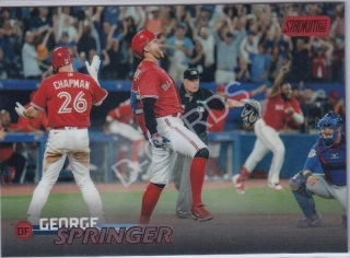 2023 Stadium Club Red Foil #162 George Springer