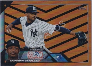 2023 Topps Update Halloween Orange and Black Foil #US52 Domingo German