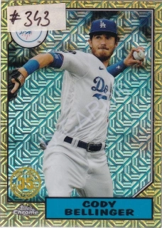 2022 Topps '87 Topps Silver Pack Chrome #T87C6 Cody Bellinger