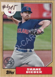 2022 Topps '87 Topps #T8790 Shane Bieber